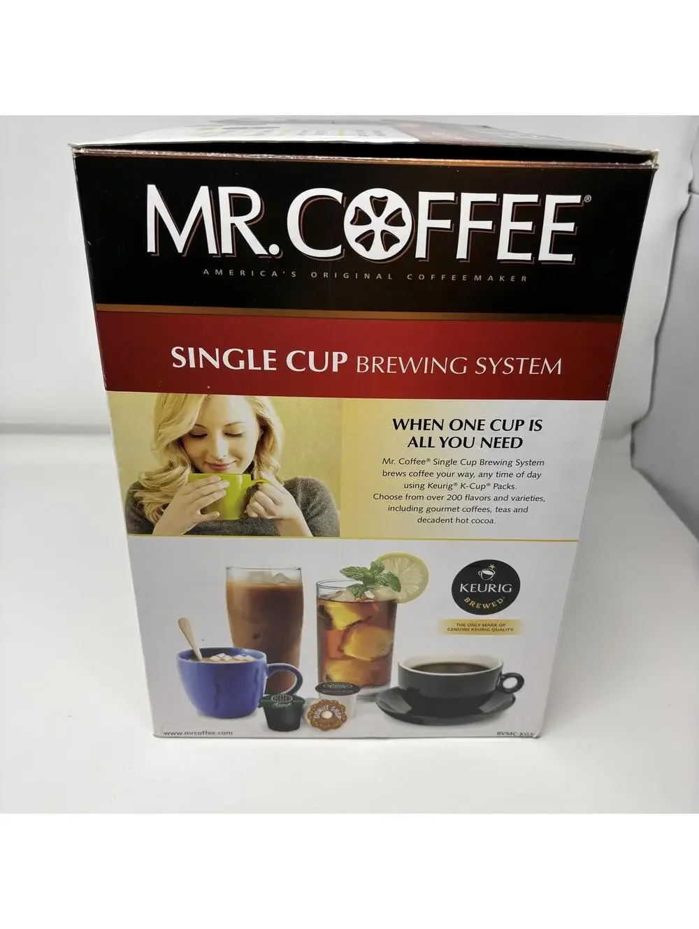Mr. Coffee BVMC-KG5 Single Cup Brewing System K-Cup Coffee Maker Black Open Box